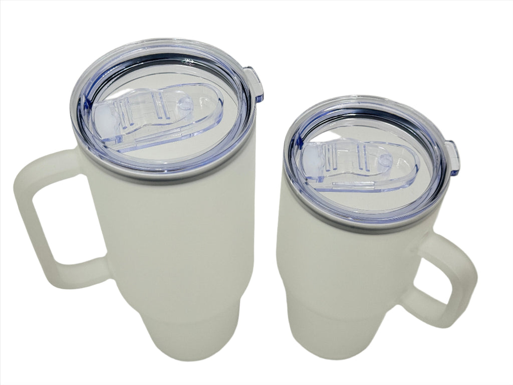 32oz or 40oz Sublimation Glass Tumbler with Lid and Straw