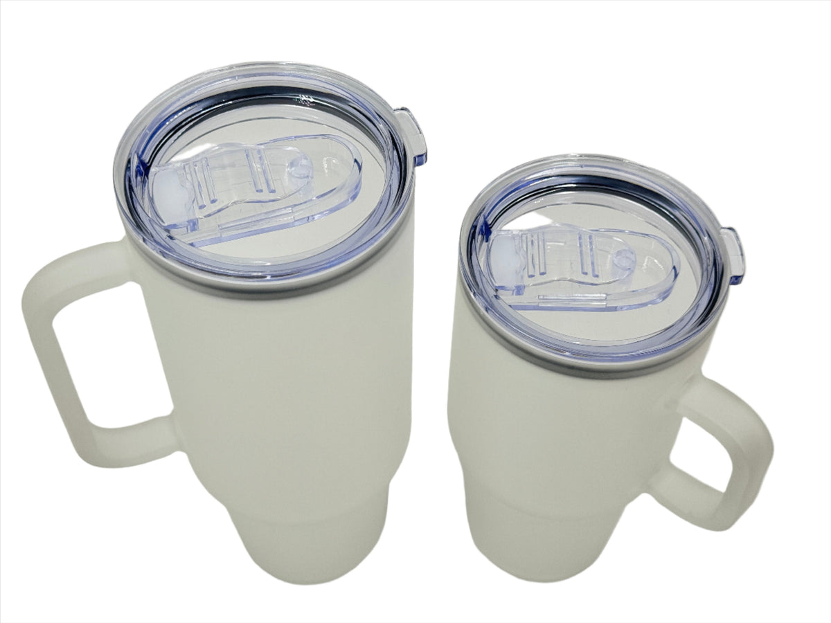 32oz or 40oz Sublimation Glass Tumbler with Lid and Straw