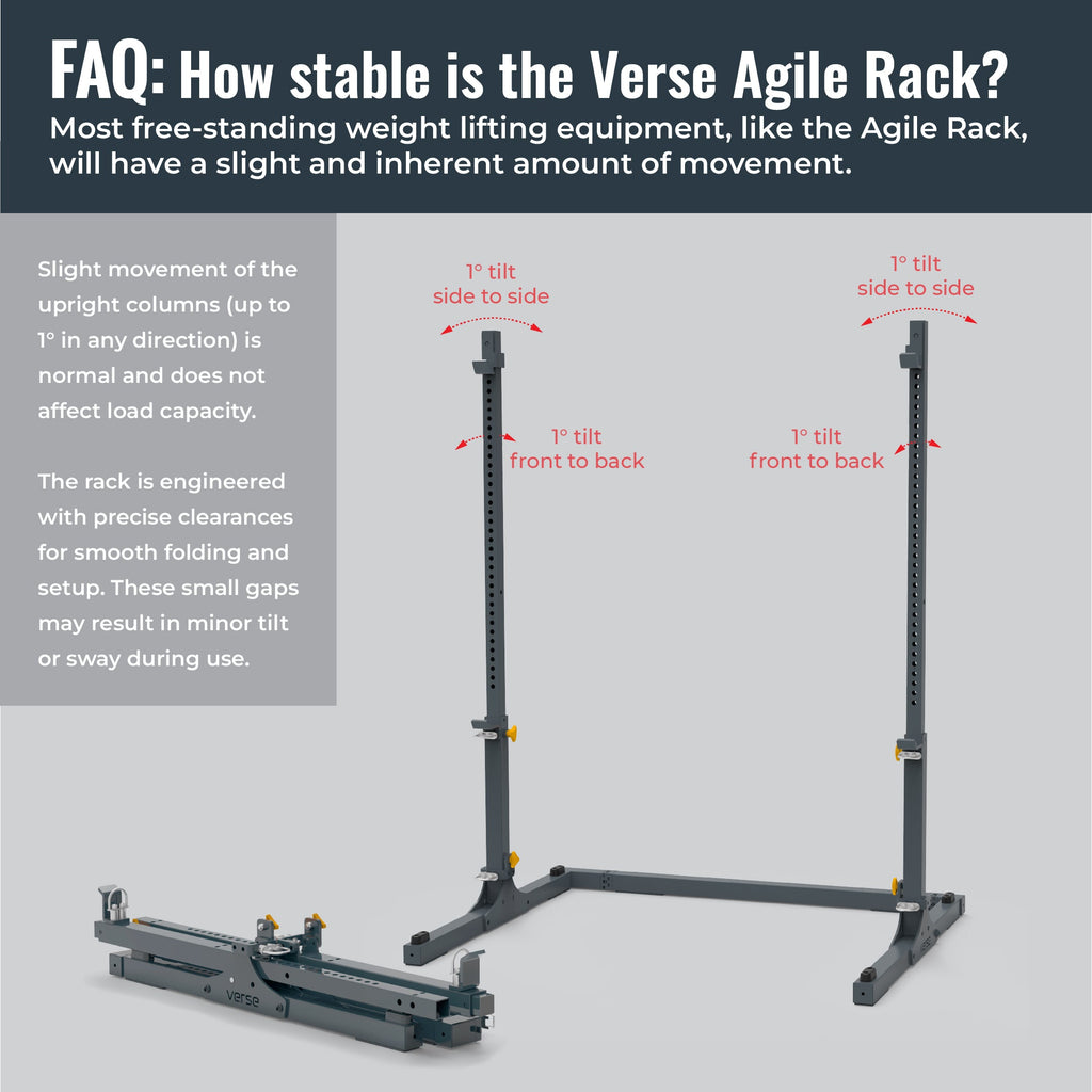 Verse® Agile Rack PRO — Folding and Portable