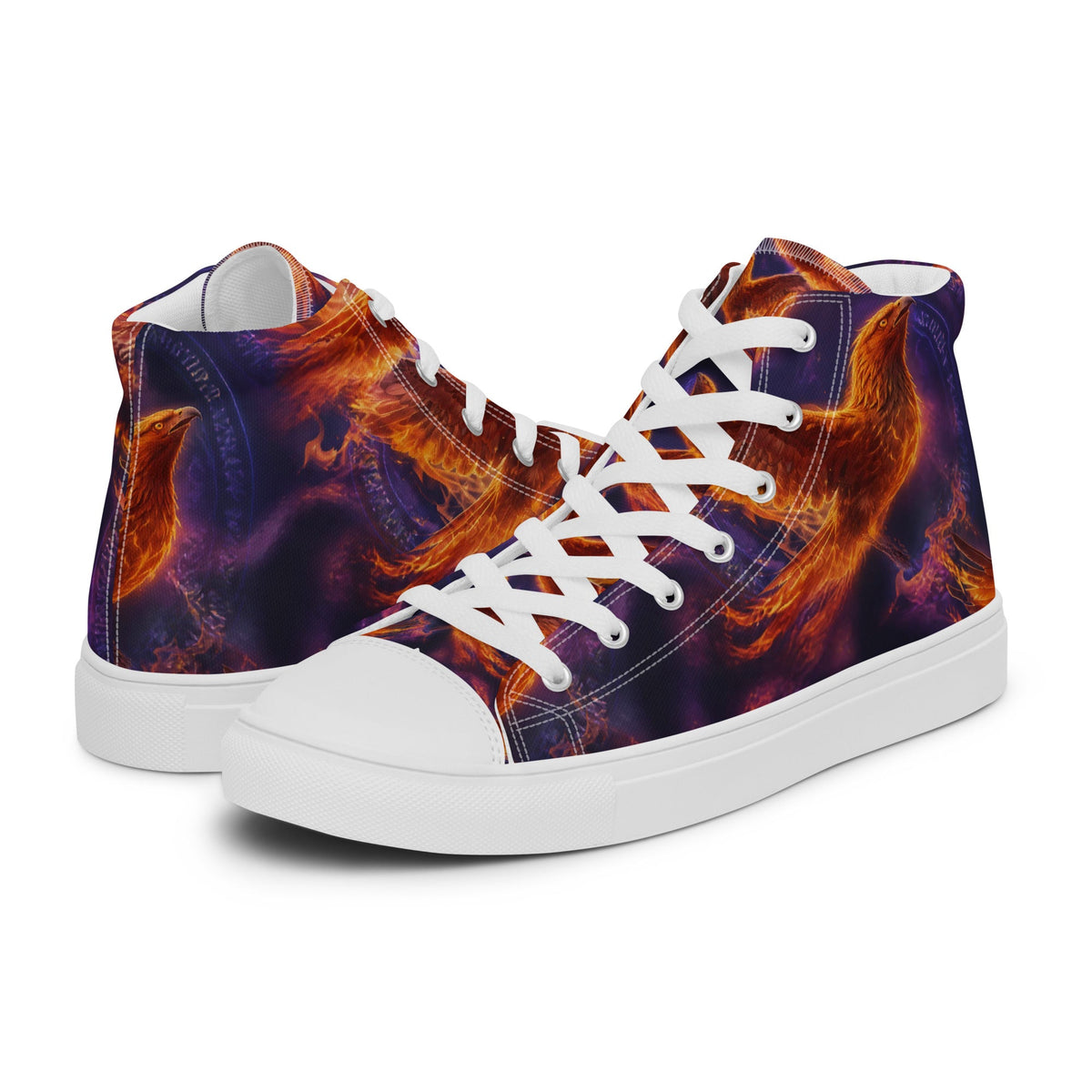 Life Coach Approved Incendiary Renewal Men's High Top Canvas Shoes